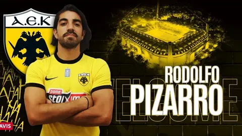 ¡OFICIAL! Rodolfo Pizarro es nuevo jugador del AEK de Atenas