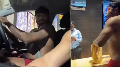 Boxeador Adrien Bronex fue grabado sin playera gritándole a personal de McDonald's
