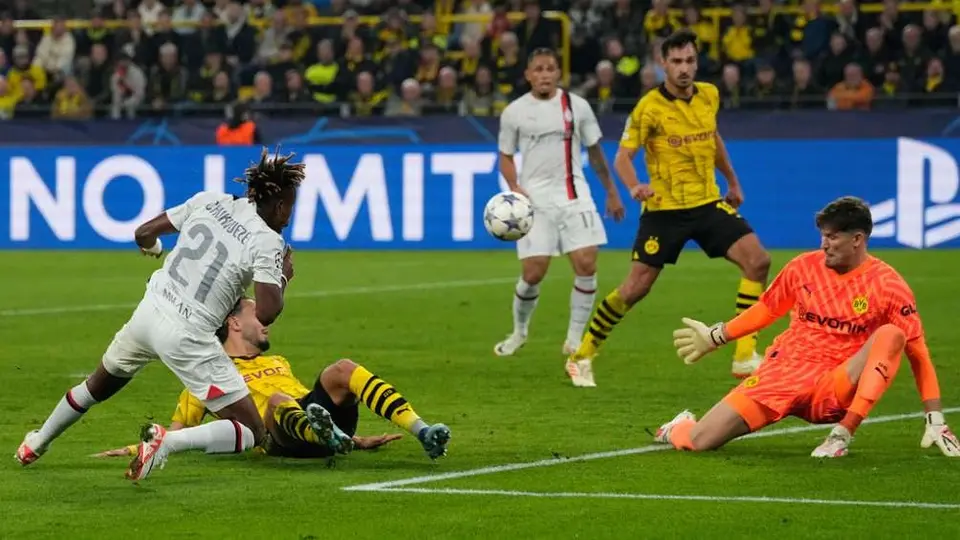 AC Milan desaprovechó oportunidades en su visita al Borussia Dortmund en Champions League