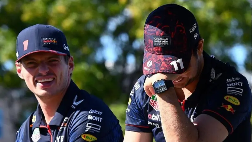 Christian Horner desata las risas al bromear sobre los hijos de Checo y los campeonatos de Max