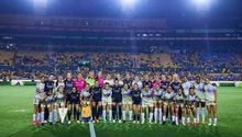 Campeonas del Mundo del Real Madrid fueron homenajeadas con mariachi y sombreros
