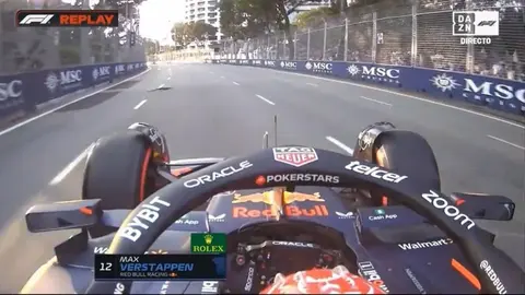 Max Verstappen esquiva un 'lagarto' durante práctica del Gran Premio de Singapur