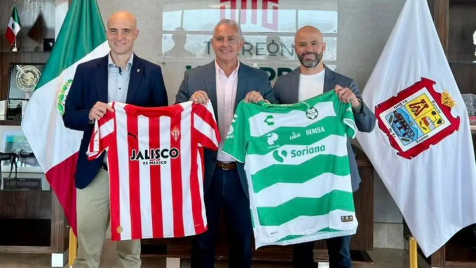 Presidente del municipio de Torreón recibe a la directiva del Sporting de Gijón