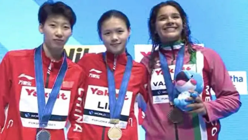 Aranza Vázquez gana bronce en el trampolín de un metro en el Campeonato Mundial de Fukuoka