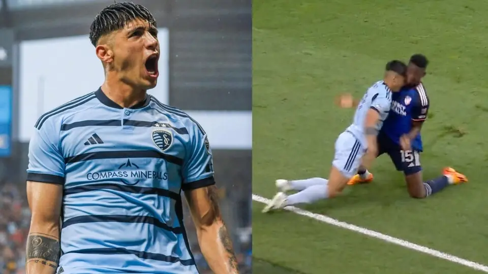 ¡Perdió la cordura! Alan Pulido fue expulsado tras dar un cabezazo a jugador de Cincinnati