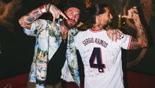 Maluma presume playera de Sergio Ramos y pide que no lo juzguen
