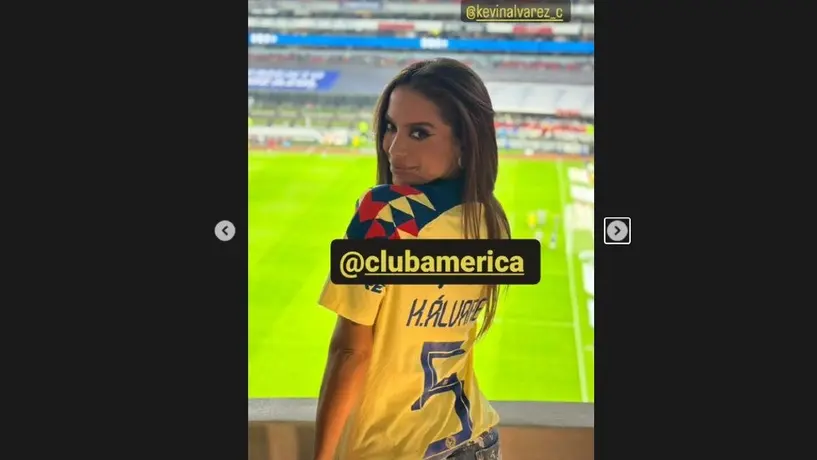 Anitta presume playera de Kevin Álvarez y asiste al Azteca para apoyar al América