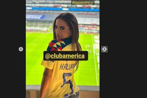 Anitta presume playera de Kevin Álvarez y asiste al Azteca para apoyar al América