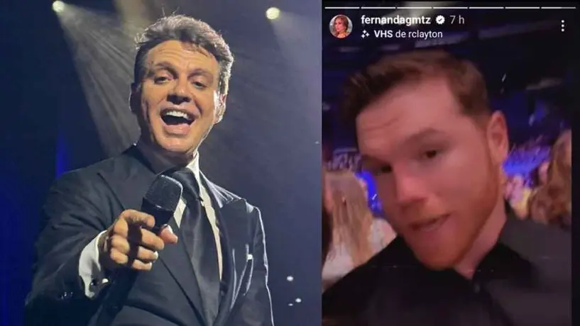 Canelo Álvarez presente en el concierto privado de Luis Miguel