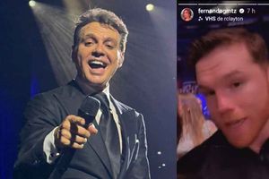 Canelo Álvarez presente en el concierto privado de Luis Miguel