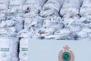 Hong Kong incauta cargamento de metanfetamina en costales con logotipos de Segalmex