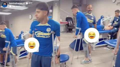Kevin Álvarez bromea sobre el 'hospital' que existe en América: 'Anda al cien la banda'