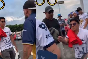 ¡Qué romántico! Fanático de Pumas propone matrimonio fingiendo pelea en el Estadio Azteca