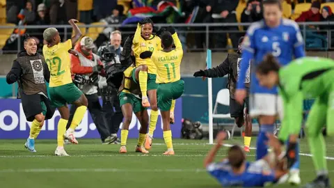 ¡Las Banyana Banyana hacen historia! Sudáfrica vence a Italia y clasifica a 8vos del Mundial Femenil