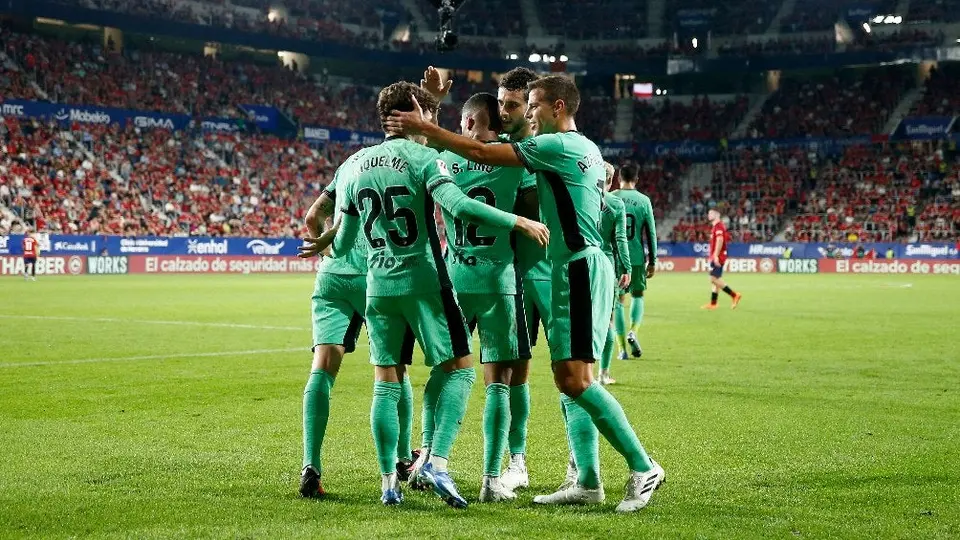 Atlético de Madrid mejora en LaLiga tras vencer a Osasuna y se posiciona quinto lugar