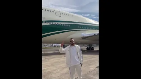¡Vaya lujito! Neymar llega a Arabia Saudita en extravagante avión de 500 millones de euros