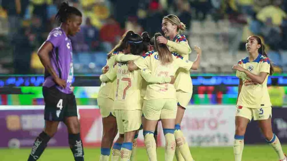 ¡6oleada azulcrema! América Femenil no tuvo piedad de Pachuca en la Ida de los Cuartos de Final