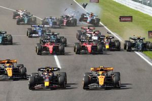 Checo Pérez: Largada en el Gran Premio de Japón deja con daños al mexicano y pierde posiciones