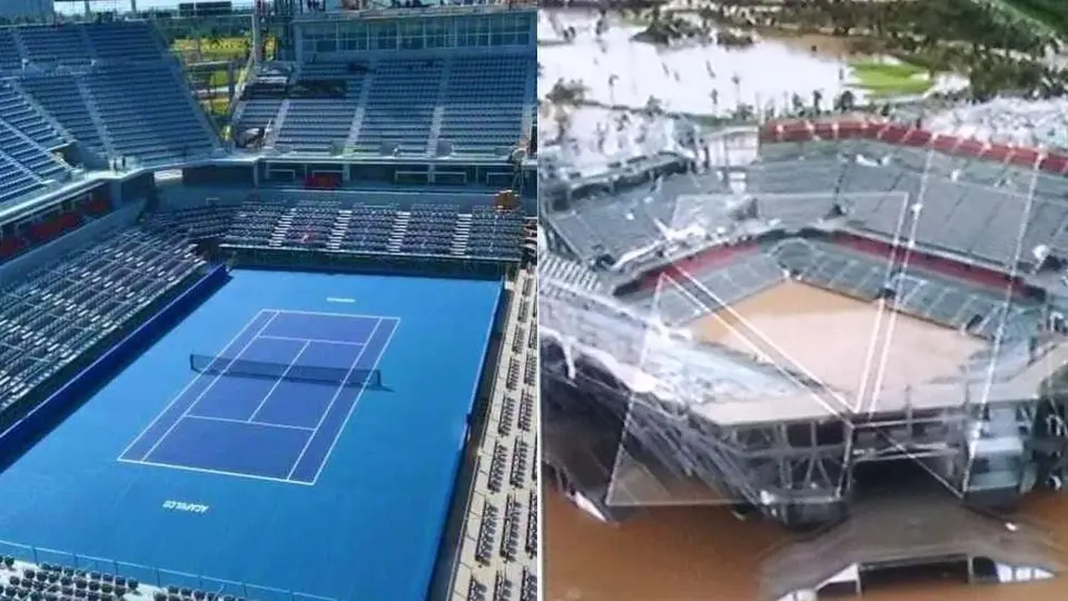 Huracán Otis: Así luce la Arena GNP a 3 meses del Abierto Mexicano de Tenis