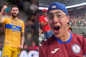 Aficionado de Cruz Azul festejó gol de Tigres en la Leagues Cup