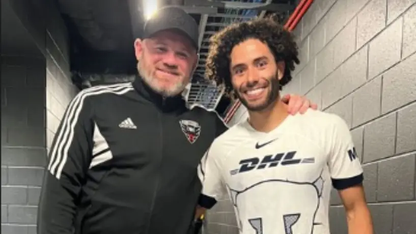 Leagues Cup: César Huerta presume foto con Wayne Rooney en redes sociales