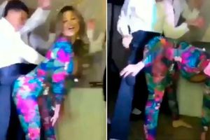 Maestra se hace viral por perrear con alumno en graduación