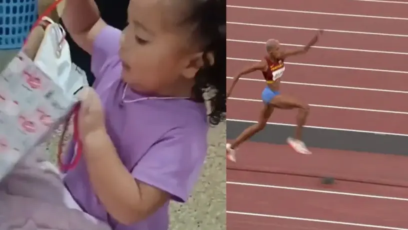 Muñeca de Yulimar Rojas genera gran emoción en una niña