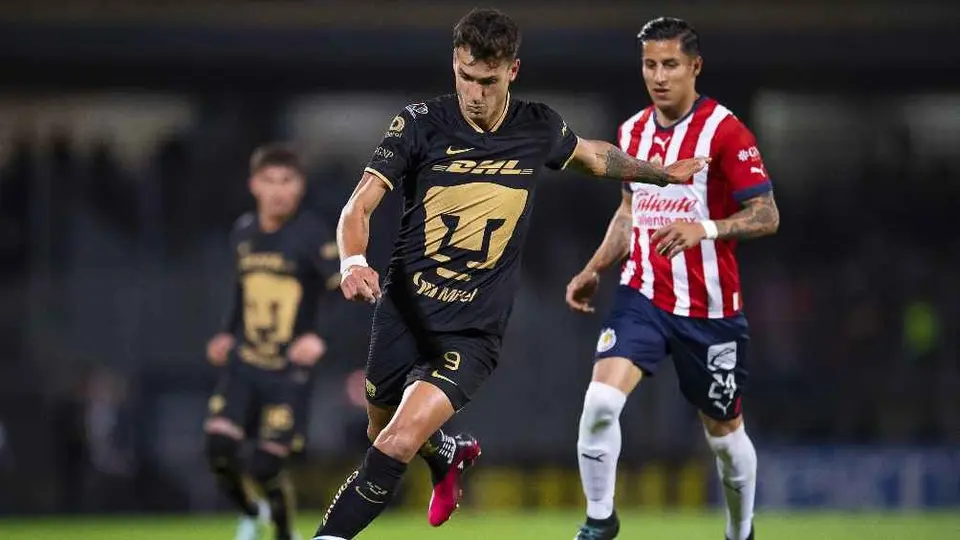 Chivas, equipo al que menos goles le ha anotado Juan Dinenno con Pumas
