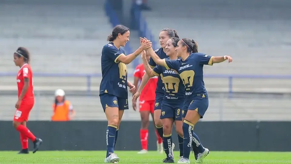 Pumas Femenil goleó a Toluca y logró meterse a puestos de Liguilla