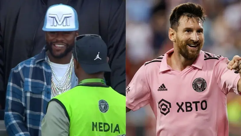 Floyd Mayweather se dio cita en la casa del Inter Miami para ver a Lionel Messi