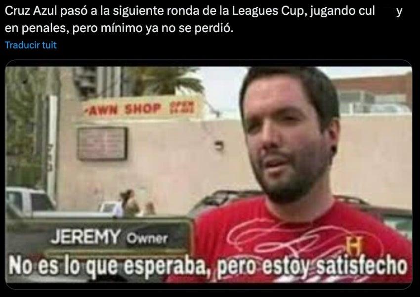 Cruz Azul avanza a 16vos de Final de la Leagues Cup y los memes 'invaden' las redes