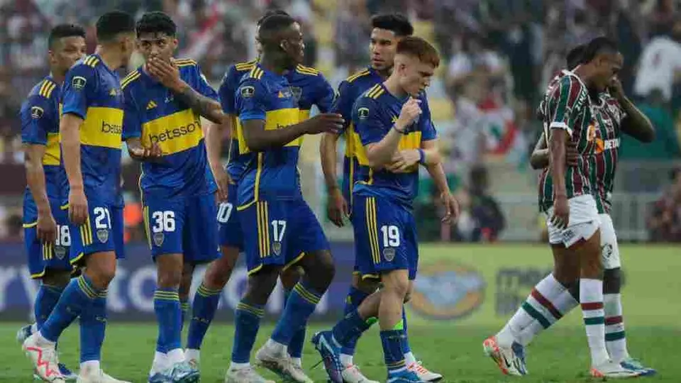 ¿Roja para Valentini? El árbitro no juzgó la acción del defensa de Boca Juniors ante Fluminense