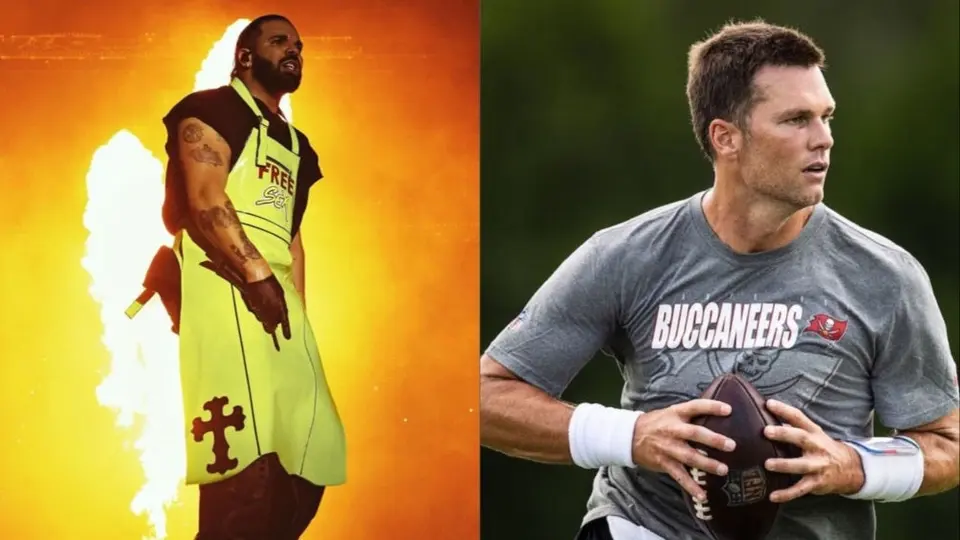 ¡Vaya crossover! Drake invitó a Tom Brady al escenario en uno de sus conciertos