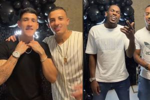 Jugadores de Cruz Azul celebran cumpleaños de Kevin Castaño tras triunfo ante San Luis