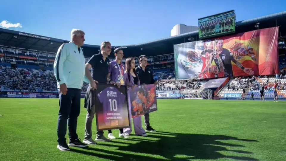Pachuca homenajea a Jenni Hermoso luego de ganar el Mundial Femenino 2023 con España