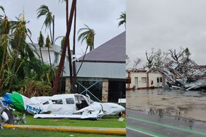 Surgen primeras imágenes del desastre que provocó 'Otis' en el aeropuerto de Acapulco