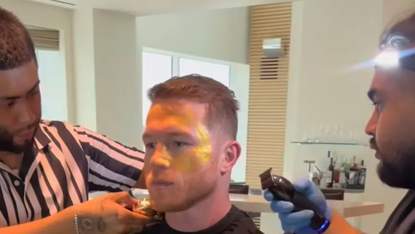 Revelan costo del tratamiento que se hizo Canelo Álvarez con mascarilla de oro