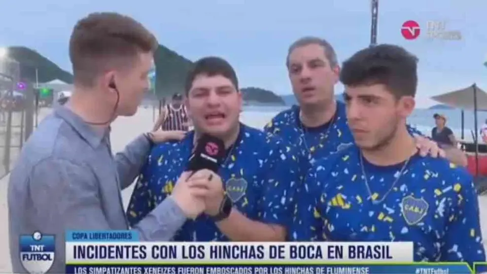 Aficionados mexicanos de Boca Juniors fueron atacados con palos en Brasil: 'Nos robaron y pegaron'