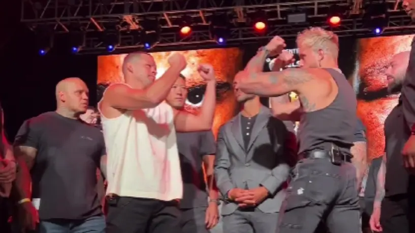 ¡Se calientan! Equipos de Jake Paul y Nate Díaz se enfrascan en una riña
