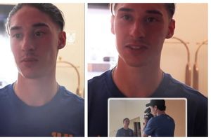 Diego Lainez cambia los 'tachos' por el micrófono para entrevistar a Marcelo Flores