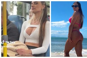 Descubren OnlyFans de modelo que se hizo viral por viajar en transporte público