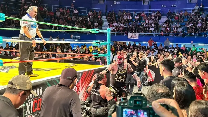 Triple A volvió al Gimnasio Juan de la Barrera y con lucha estelar, Pagano vs Texano Jr
