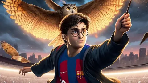 Harry Potter, ¿fan del FC Barcelona? IA hace esta revelación