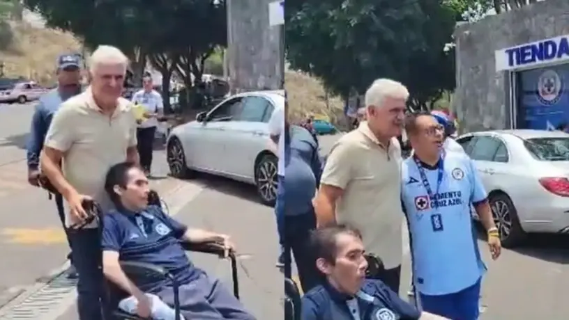 Tuca Ferretti sorprende a aficionados de Cruz Azul con gran gesto a las afueras de La Noria