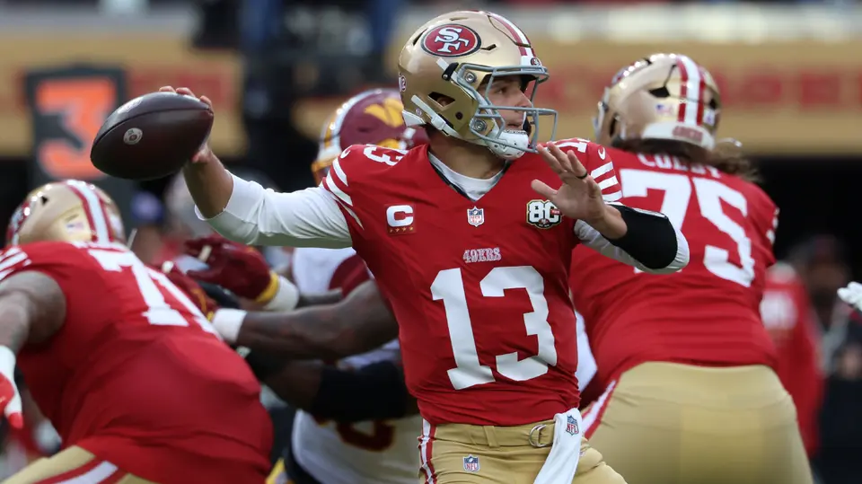 Brock Purdy con una gran tarde frente a Washington | AP