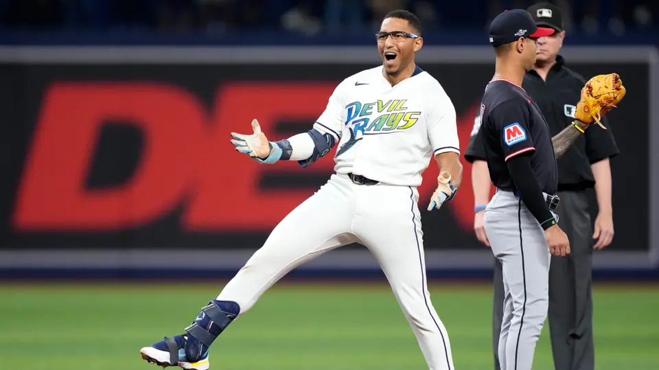 Richie Palacios se muestra emocionado por el triunfo de Rays | AP