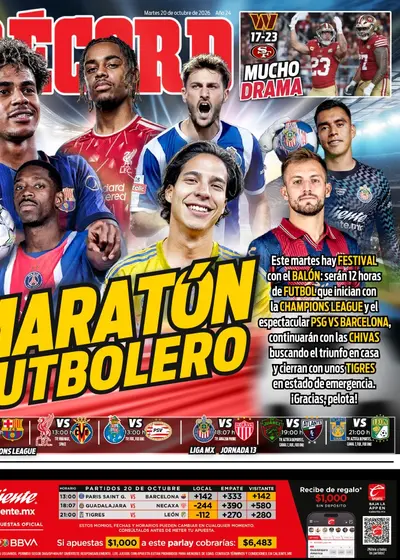 Portada RÉCORD 20 de octubre de 2026