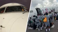 Aterrizaje de emergencia sacude a la selección de Nigeria; libran accidente aéreo