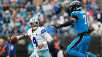 Con una deficiente defensiva, Dallas Cowboys cayeron en su visita a los Carolina Panthers