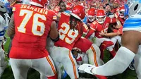 ¿Mal perdedor? Chiefs vs Lions de SNF termina en pelea campal